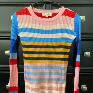 Striped Long Sleeve Sweater Top